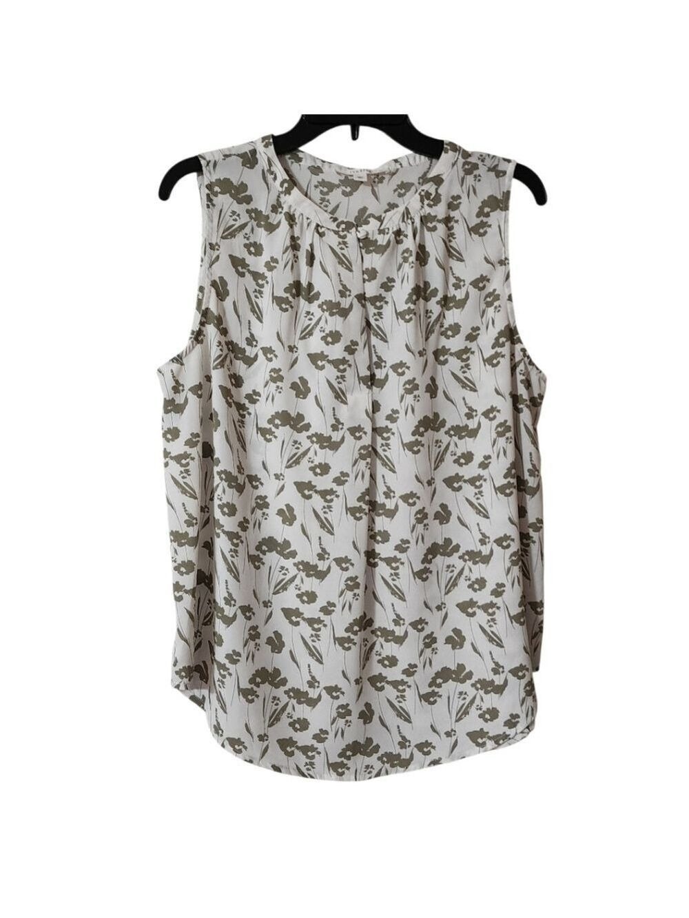 Fun 2 Fun Floral Sleeveless Blouse Size XL